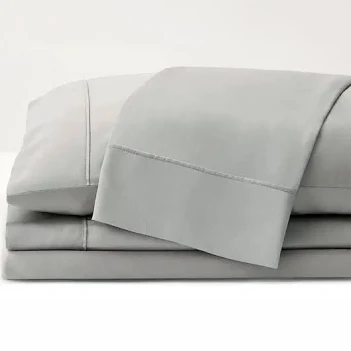 Folded light gray Miracle Made sheet set